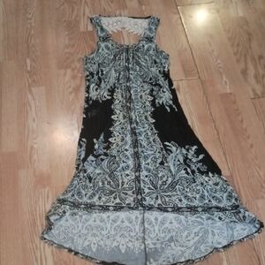 Live and Let Live Black and Blue High Low Dress